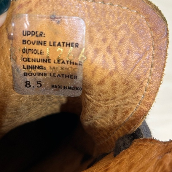 Bed Stu Cobbler Series Studded Distressed Brown Leather Lace-Up Boots Size 8.5 - Picture 13 of 15